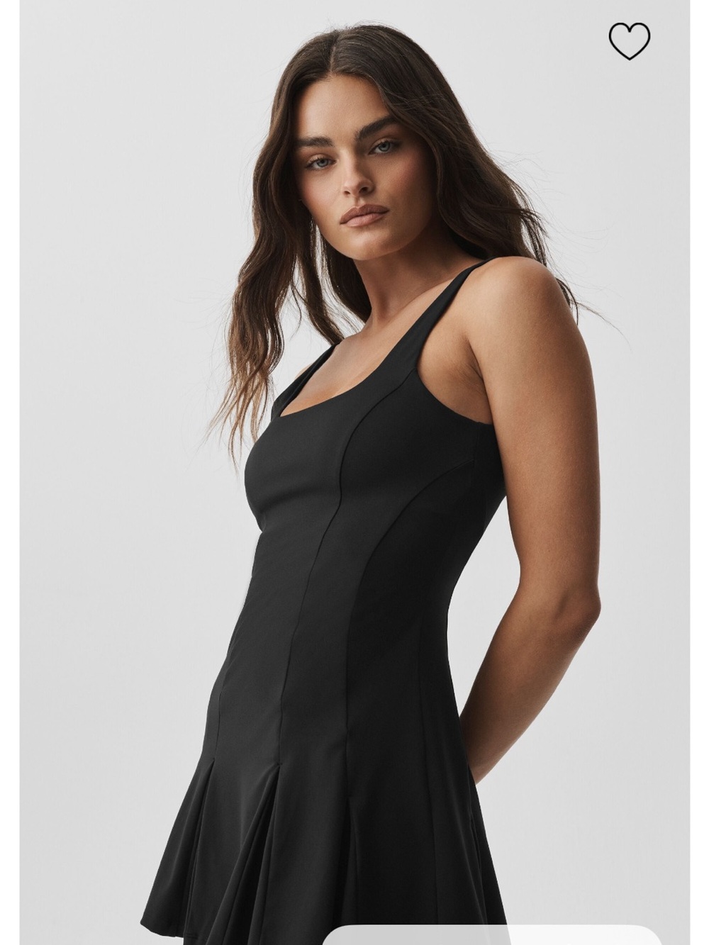 ALO Yoga Softsculpt Topspin Tennis Dress in Black and Teal